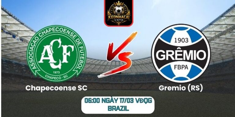 Soi kèo trận Chapecoense SC vs Gremio (RS) (06:00 ngày 17/03, VĐQG Brazil) 9 Chapecoense SC vs Gremio (RS)