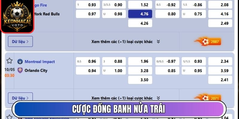KEONHACAI | Tỷ Lệ Kèo Nhà Cái , Keonhacai Trực Tiếp 24/7 80 Cược đồng banh nửa trái