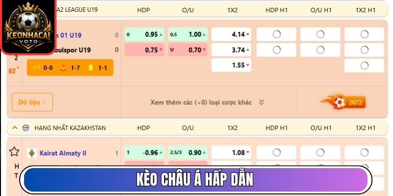 KEONHACAI | Tỷ Lệ Kèo Nhà Cái , Keonhacai Trực Tiếp 24/7 77 Kèo châu Á hấp dẫn