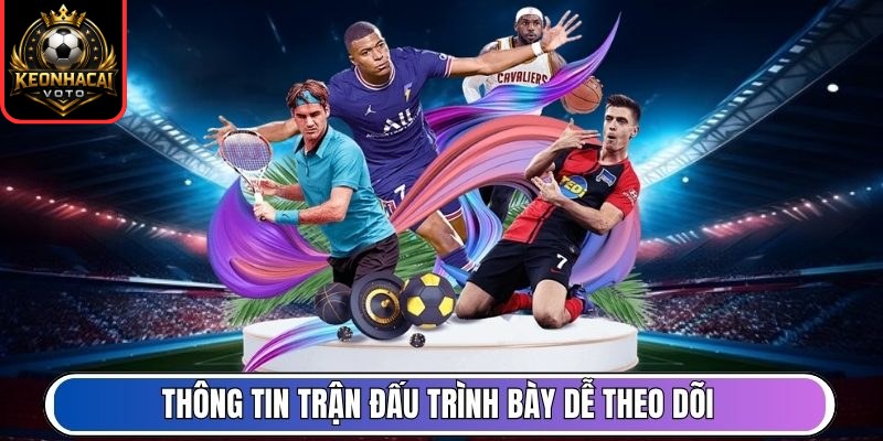 Livescore 240 Thông tin trận đấu trình bày dễ theo dõi