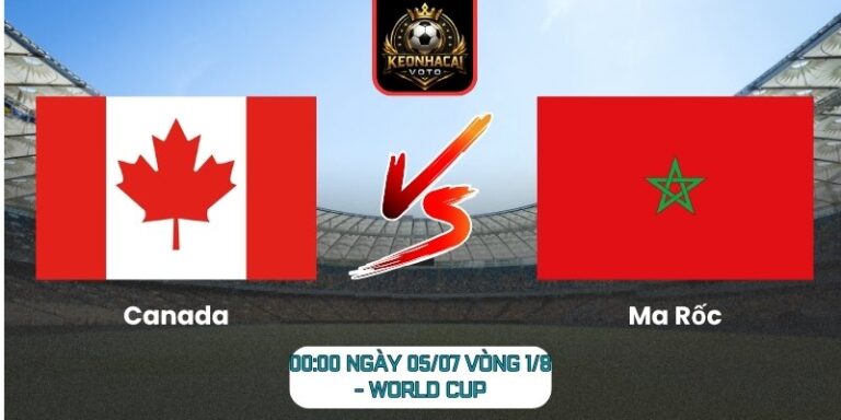 Soi Kèo Canada vs Ma Rốc 00:00 ngày 05/07 (Vòng 1/8 - World Cup) 8 Canada vs Ma Rốc